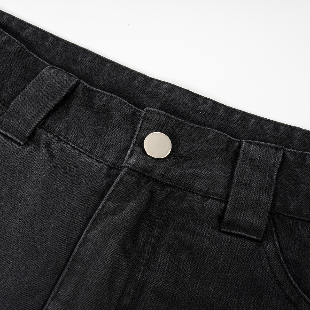Loose Fit Cotton Denim Cargo Shorts 18 02