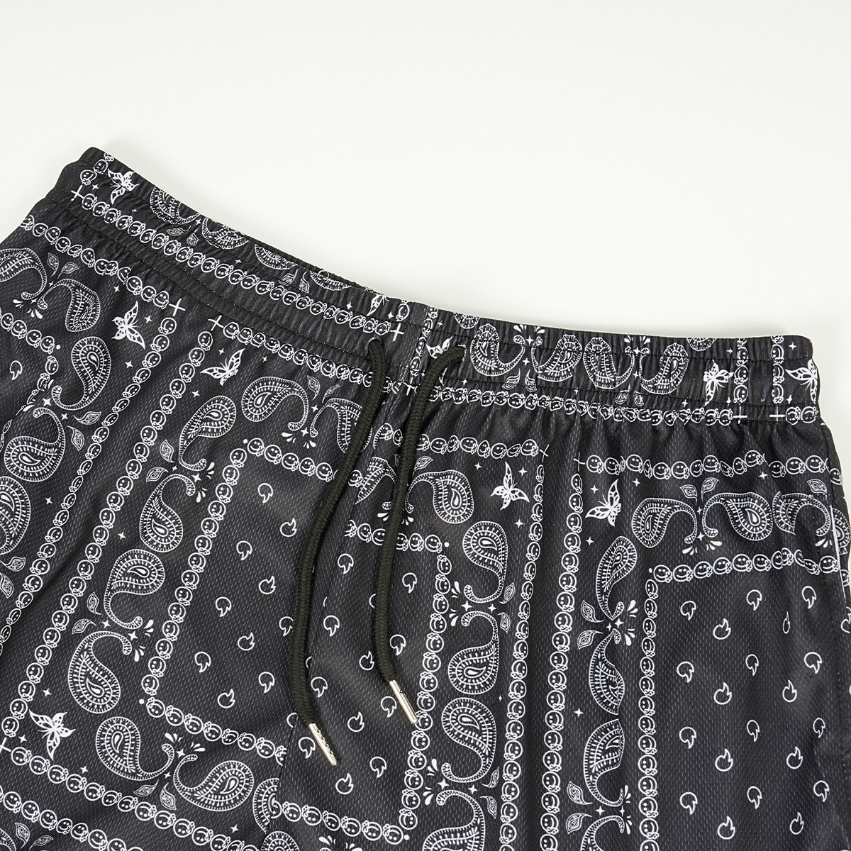 Paisley Print Shorts Casual Wear 17 02