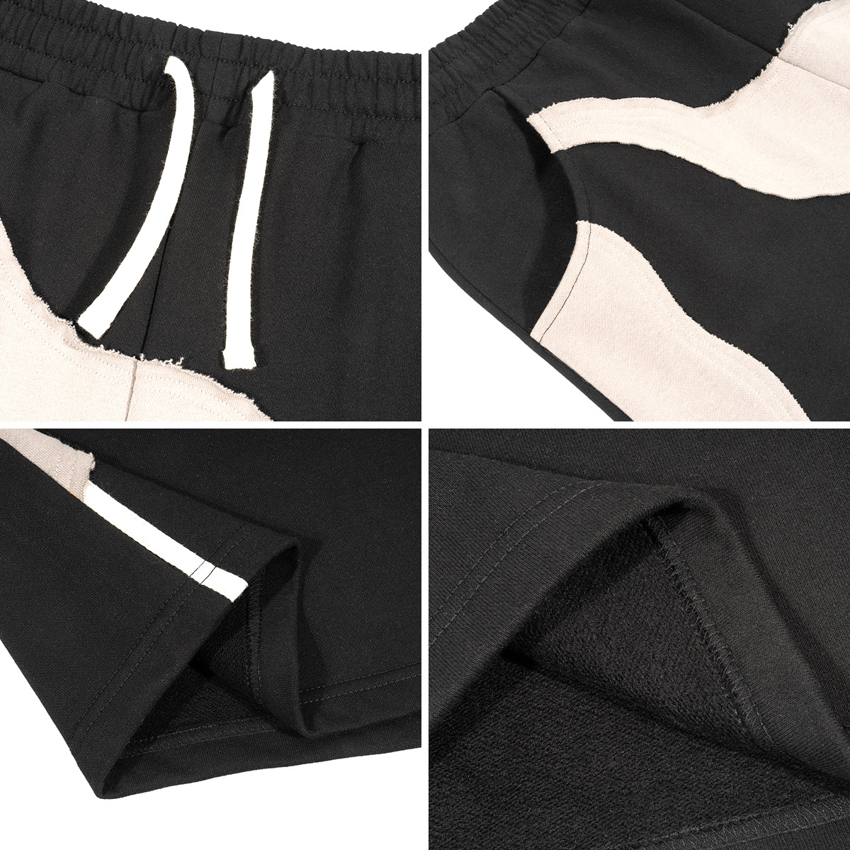 Loose Contrast Panel Shorts 20