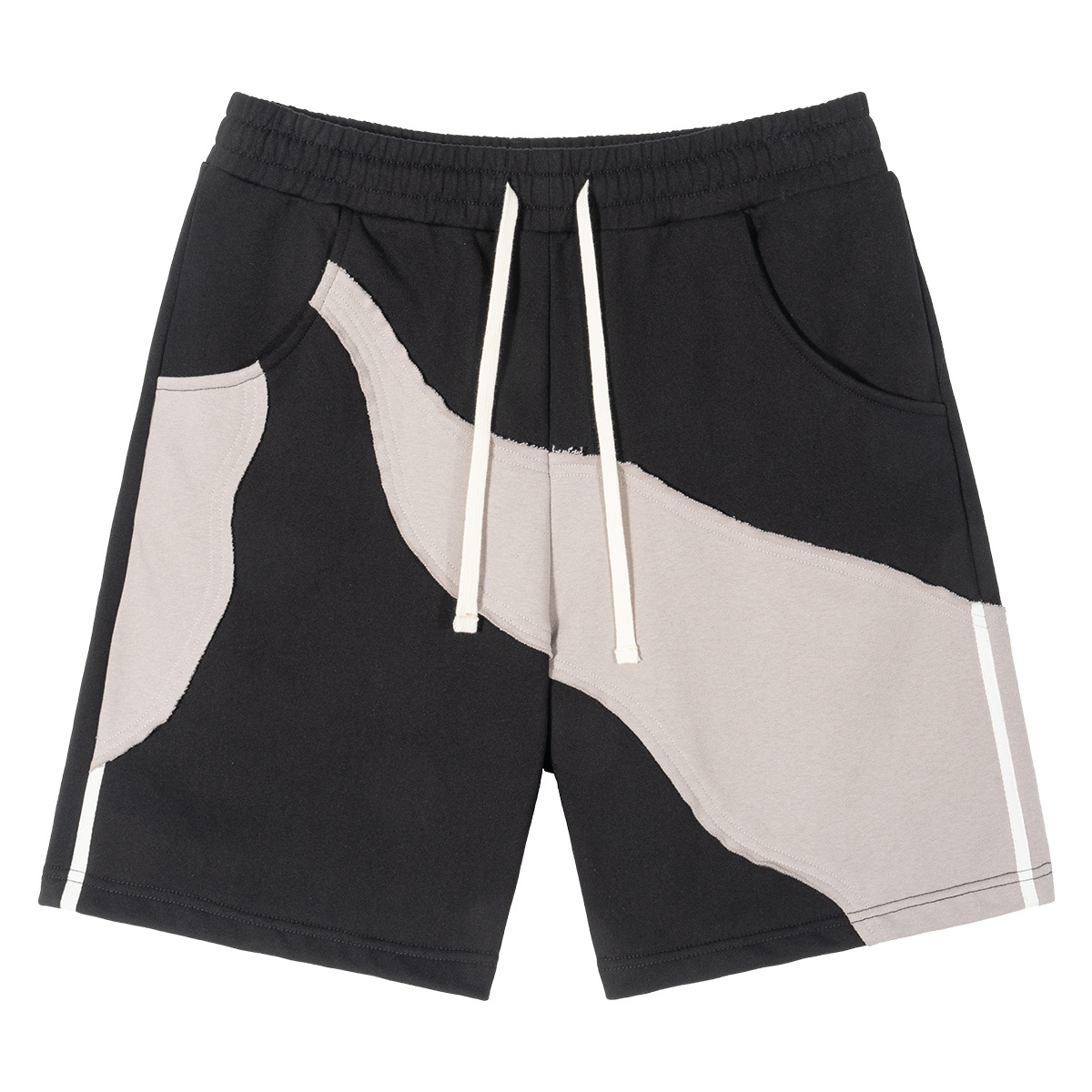 Loose Contrast Panel Shorts 20