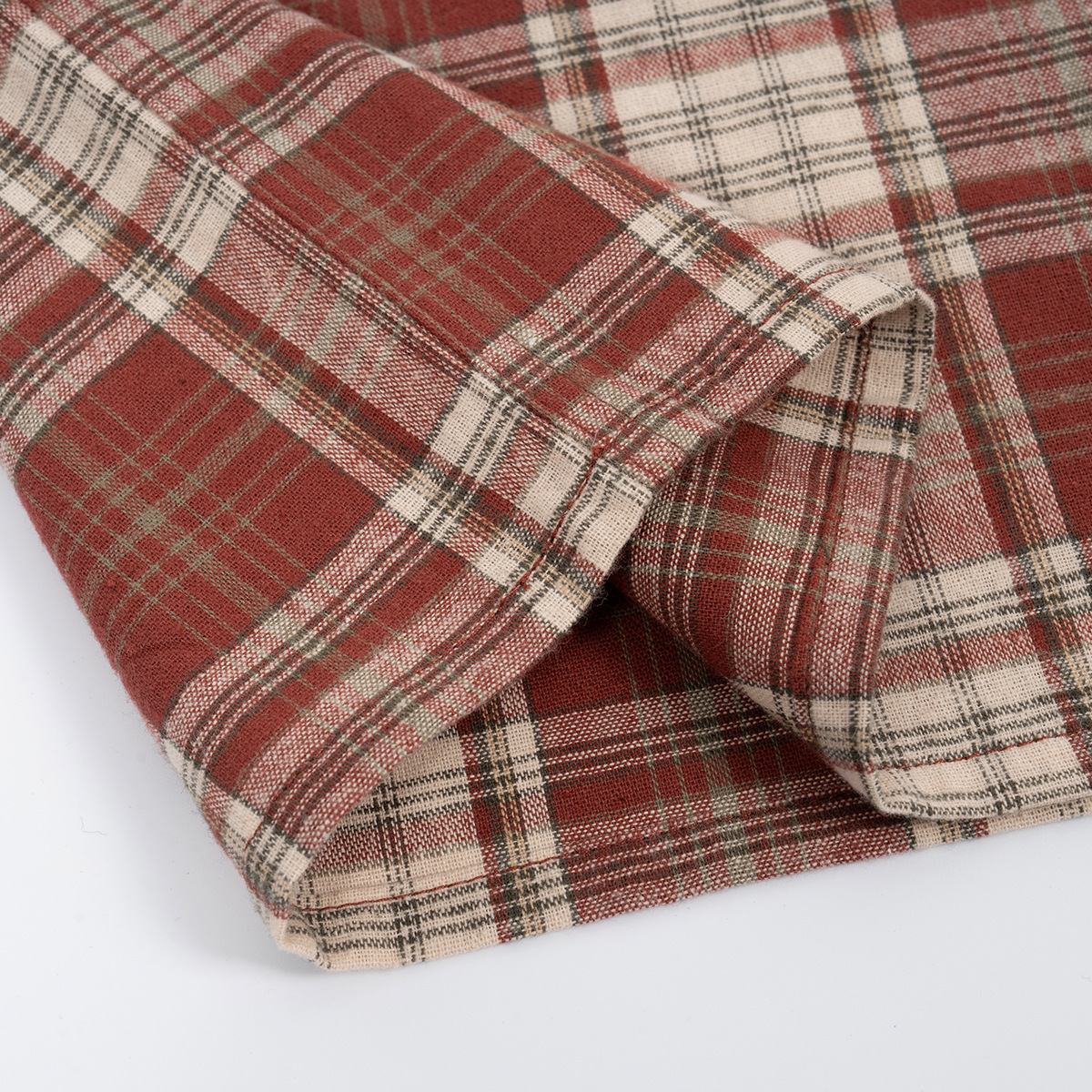 Casual square short checkered T-shirt shirt 24