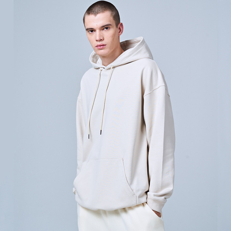 Pure cotton sweatshirt solid color casual hooded jacket 34 02