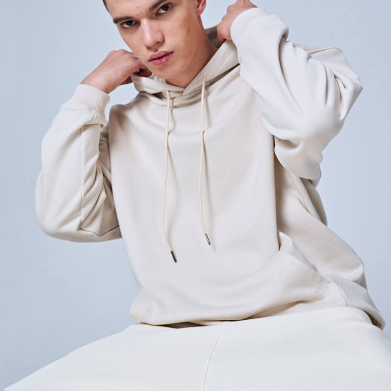 Pure cotton sweatshirt solid color casual hooded jacket 34 01