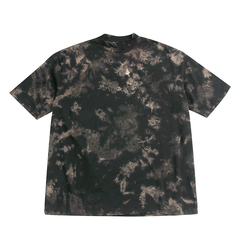 Tie-dyed crew neck T-shirt with loose fit and short sleeves 58